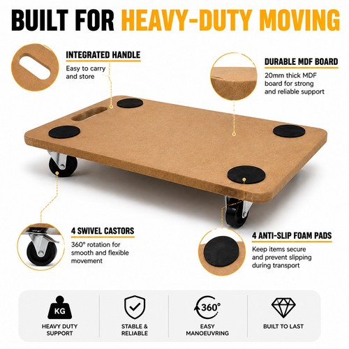 Heavy duty dolly trolley - trolley, 200kg