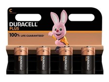 Duracell C Cell Plus Power +100% Batteries (Pack 4) DURC100PP4 DURC100PP4