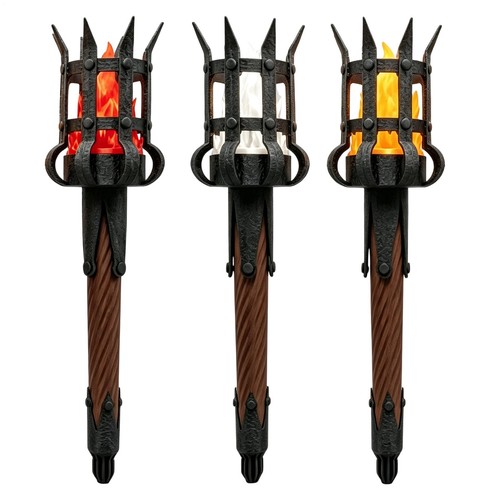 Medieval torch wall sconce - torch,