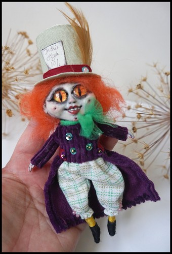Ooak art doll creepy big - art, eyes
