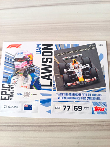 Topps epic moment insert - topps,