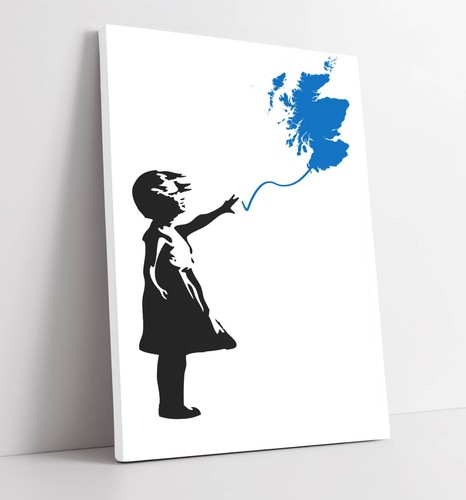 Balloon girl blue - girl, scotland