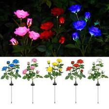 LED SOLAR POWER ROSE FLOWER