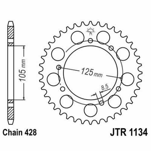 Corona 1134 z48 derbi 125 - corona,