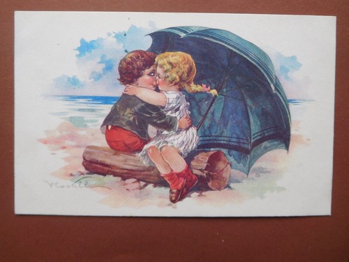 Vintage postcard artist - artist, signed