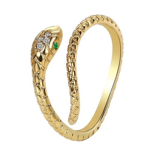 925 sterling silver open - silver, snake