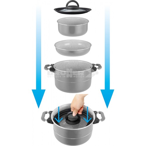 Stacking pot pan set - pan,