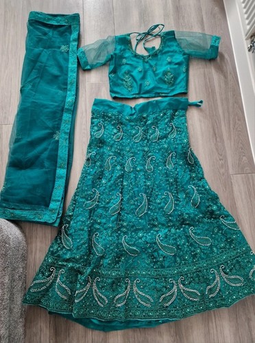 Beautiful green teal silver - &,
