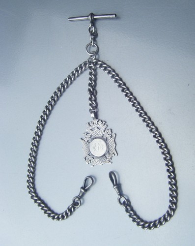 Antique solid silver double - solid,