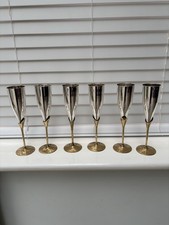 Retro Silver And Brass Wine