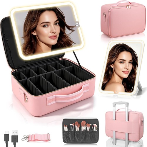 Large travel makeup bag with - travel,