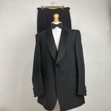 Marks and Spencer Tuxedo Dinner Suit 2 Piece Men's 44L Black 38W 33L Collezione