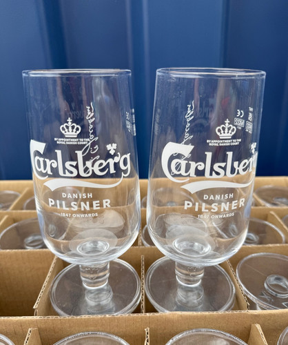 Carlsberg pilsner pint glass - carlsberg,
