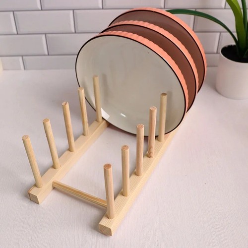 Wooden dish rack - dish, kitchen
