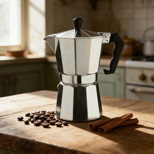 Cup aluminium moka pot - 3,