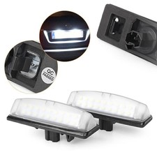 2x White LED Rear License
