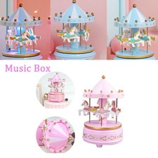 Festive Carousel Music Box