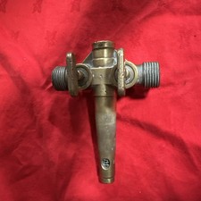 Vintage Brass Dual Outlet Barrel Tap, Marked With The Letter “L”. Free Moving.