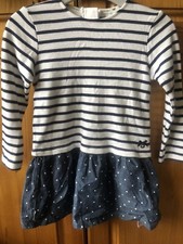 jasper conran junior j age 4-5 navy stripe dress