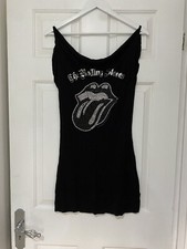 Alternative/Gothic/Rock/Black/ Rolling Stones Backless  Dress