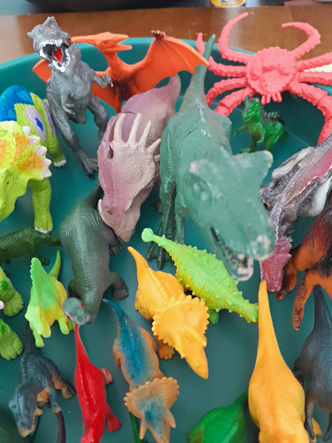 Plastic dinosaur toy - plastic, figures