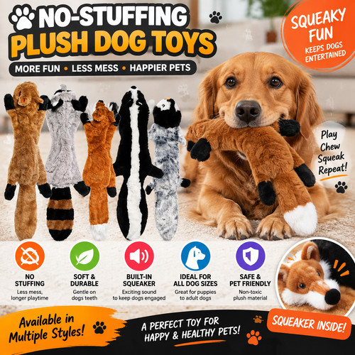 Stuffing plush dog toys - plush,