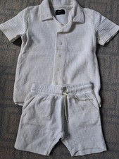 NEXT BOYS CO ORD SET WHITE