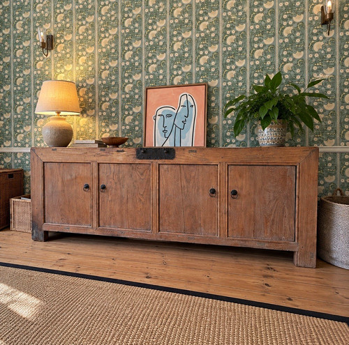 Brown wooden sideboard - brown, cabinet