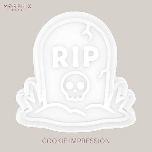 Rip tombstone cookie - rip,