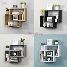Wall Mounted Modern Box Shelves Floating Cube Storage Shelving Hanging Shelf New
