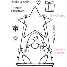 Star Gnome Clear Stamp for DIY