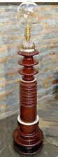 UNIQUE Vintage Industrial Steampunk Pylon Isulator Table Side Lamp Light  33.5"