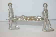 TIMPO RECAST WHITE METAL LEAD AMERICAN GI STRETCHER PARTY SOLDIERS