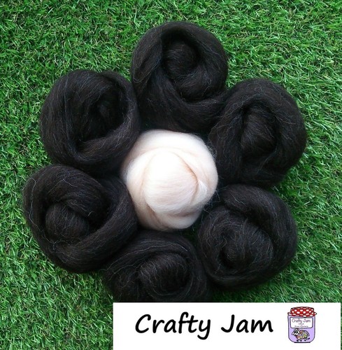 Needle felting natural black - needle,