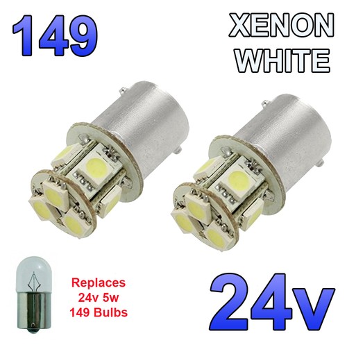 White 24v led ba15s - white, 149
