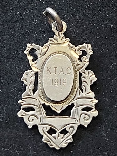 Antique sterling silver fob - antique,