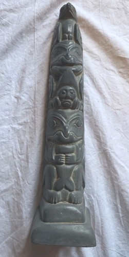 Abbott carved soapstone - soapstone, totem