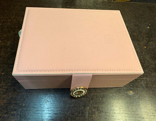Pink faux leather - leather, jewellery