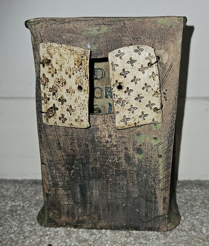 Distressed ceramic art mary - ceramic,