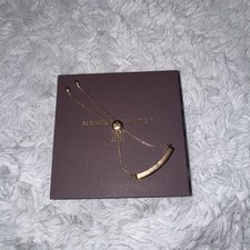 Monica Vinader 925 Sterling Silver Bracelet, Baja Bracelet, Grey Agate,Rose Gold