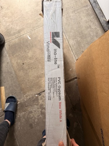 White vinyl faced ceiling tile - ceiling,