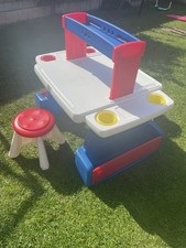 Step2 Art Activity Desk Deluxe with Storage and Stools for Kids