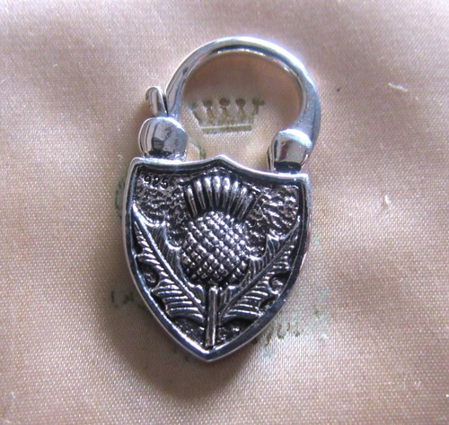 925 silver scottish - thistle, &