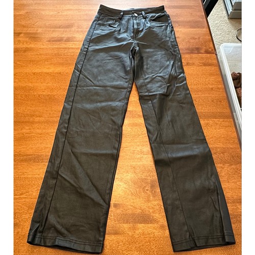 Black fabric leather skinny - fabric,