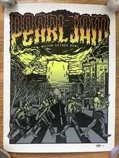 Pearl Jam Poster, Milton Keynes, Ames bros, 2014 Rare
