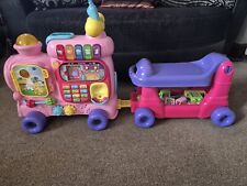 VTech 80-181900 Sit to Stand Education 4 In 1 Alphabet Train Pink