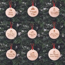 Funny / Rude Christmas Baubles