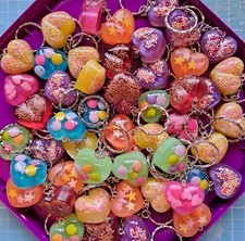 30 "SWEET" HEART KEYRINGS JOB