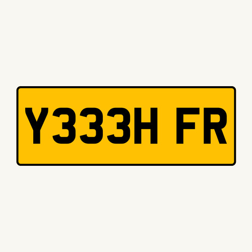 Private number plate - number,