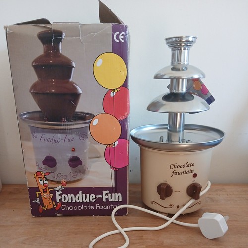 Chocolate fondue fountain - chocolate,